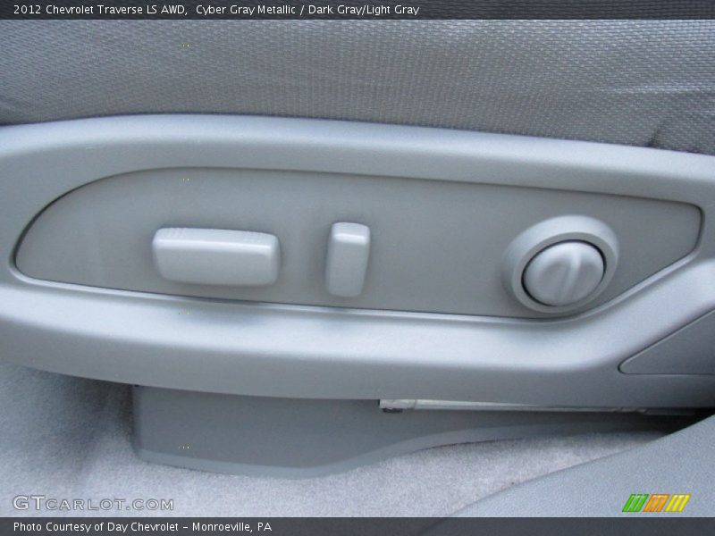 Cyber Gray Metallic / Dark Gray/Light Gray 2012 Chevrolet Traverse LS AWD