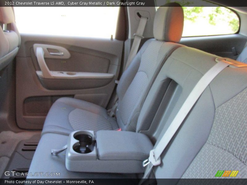 Cyber Gray Metallic / Dark Gray/Light Gray 2012 Chevrolet Traverse LS AWD