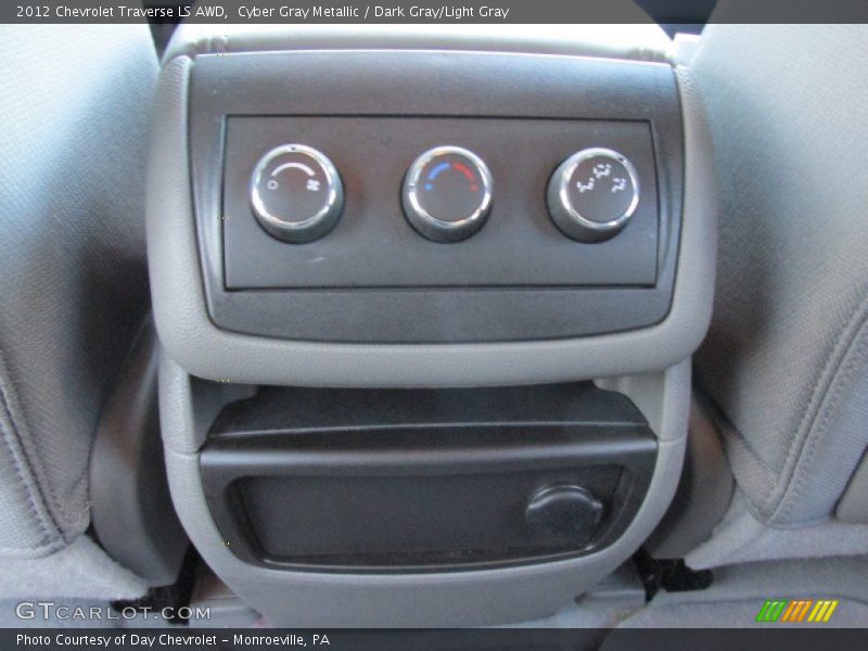Cyber Gray Metallic / Dark Gray/Light Gray 2012 Chevrolet Traverse LS AWD