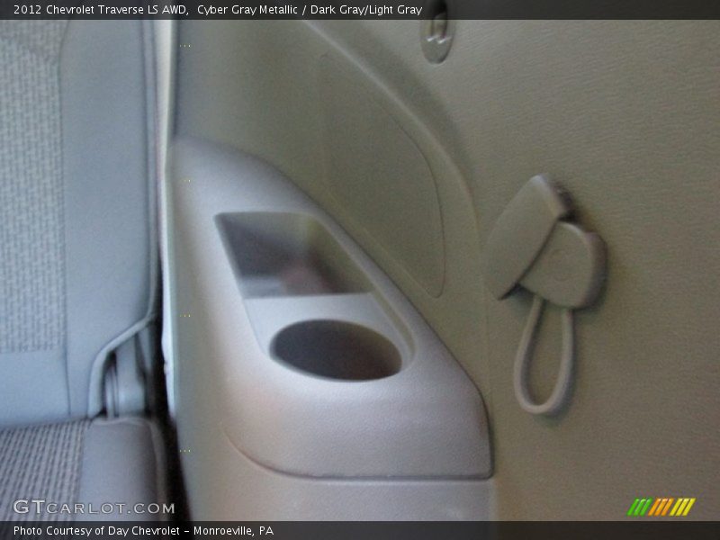 Cyber Gray Metallic / Dark Gray/Light Gray 2012 Chevrolet Traverse LS AWD