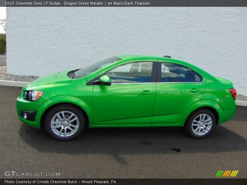  2015 Sonic LT Sedan Dragon Green Metallic