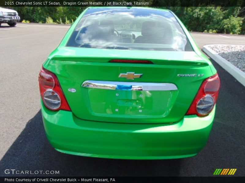 Dragon Green Metallic / Jet Black/Dark Titanium 2015 Chevrolet Sonic LT Sedan