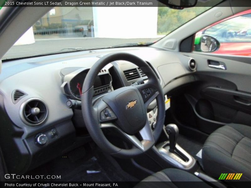 Dragon Green Metallic / Jet Black/Dark Titanium 2015 Chevrolet Sonic LT Sedan