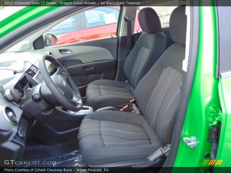 Dragon Green Metallic / Jet Black/Dark Titanium 2015 Chevrolet Sonic LT Sedan