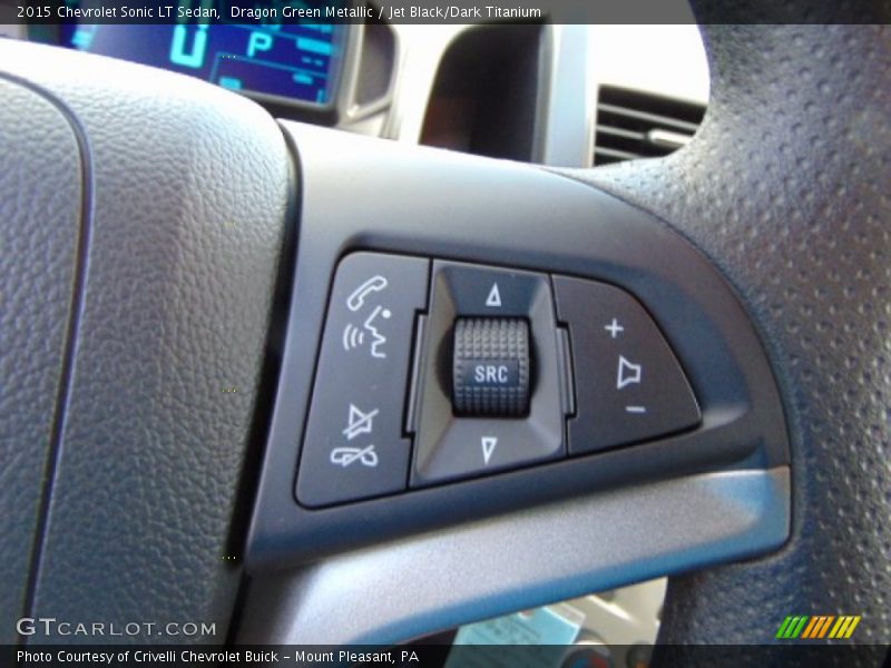 Dragon Green Metallic / Jet Black/Dark Titanium 2015 Chevrolet Sonic LT Sedan