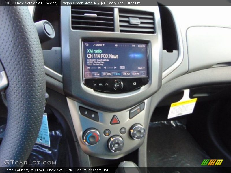 Dragon Green Metallic / Jet Black/Dark Titanium 2015 Chevrolet Sonic LT Sedan