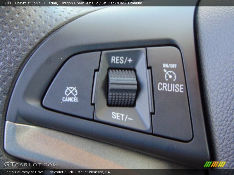 Dragon Green Metallic / Jet Black/Dark Titanium 2015 Chevrolet Sonic LT Sedan