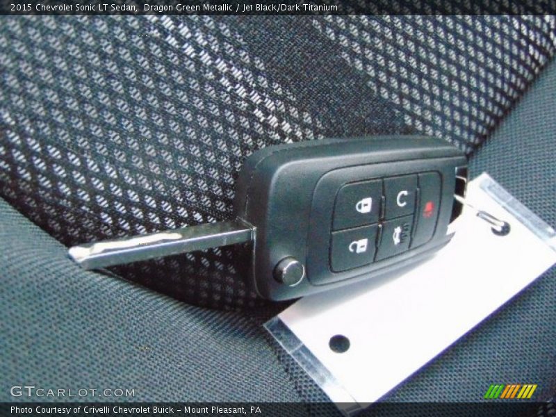 Dragon Green Metallic / Jet Black/Dark Titanium 2015 Chevrolet Sonic LT Sedan