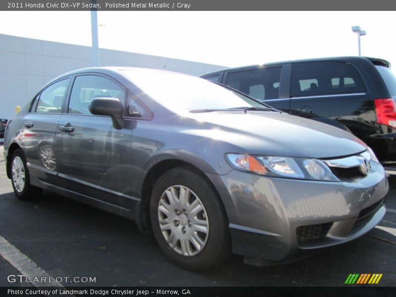 Polished Metal Metallic / Gray 2011 Honda Civic DX-VP Sedan