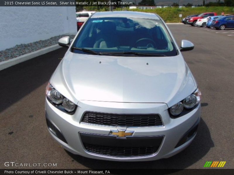 Silver Ice Metallic / Jet Black/Dark Titanium 2015 Chevrolet Sonic LS Sedan