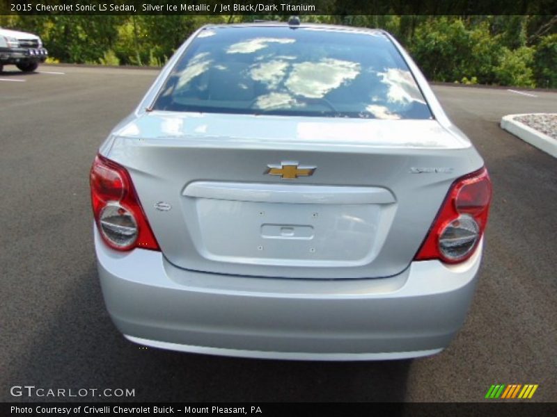Silver Ice Metallic / Jet Black/Dark Titanium 2015 Chevrolet Sonic LS Sedan