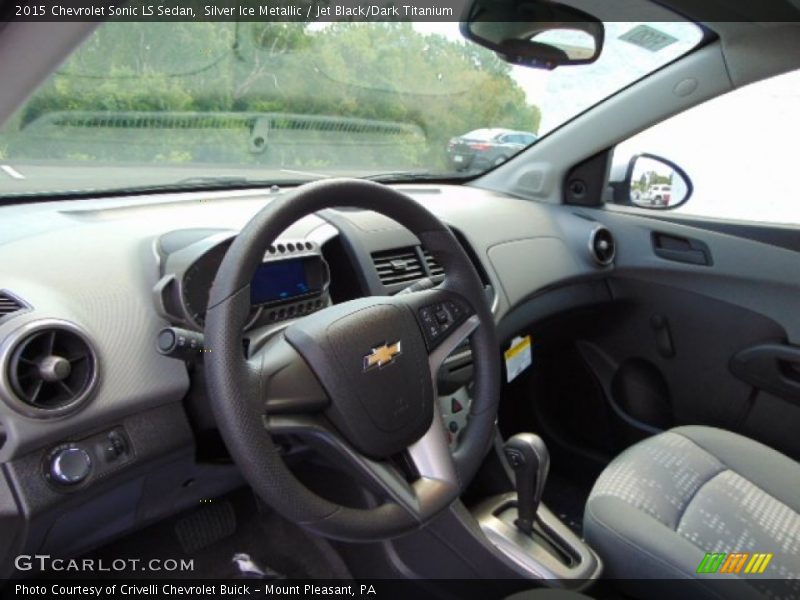 Silver Ice Metallic / Jet Black/Dark Titanium 2015 Chevrolet Sonic LS Sedan