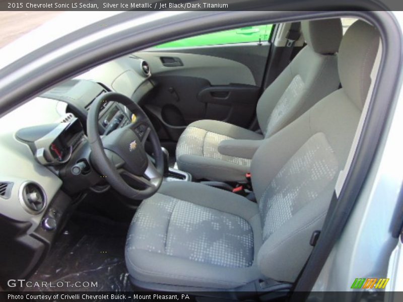 Silver Ice Metallic / Jet Black/Dark Titanium 2015 Chevrolet Sonic LS Sedan