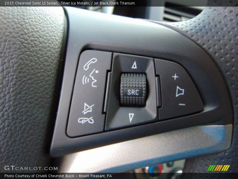 Silver Ice Metallic / Jet Black/Dark Titanium 2015 Chevrolet Sonic LS Sedan