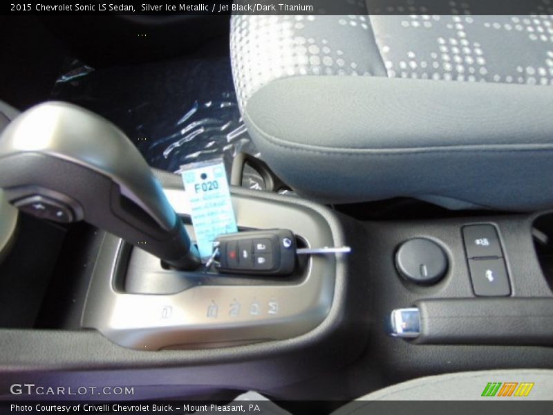Silver Ice Metallic / Jet Black/Dark Titanium 2015 Chevrolet Sonic LS Sedan