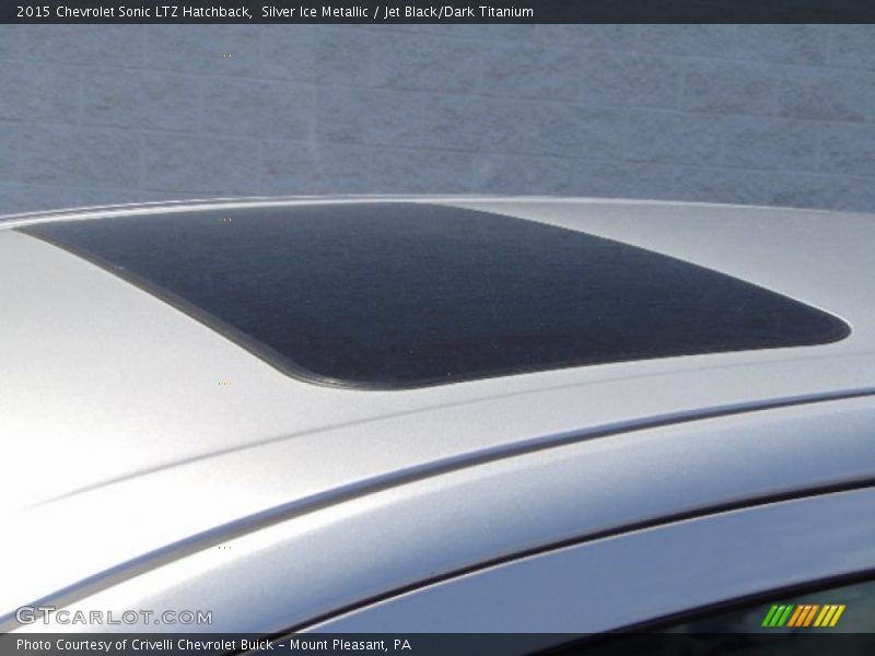 Silver Ice Metallic / Jet Black/Dark Titanium 2015 Chevrolet Sonic LTZ Hatchback