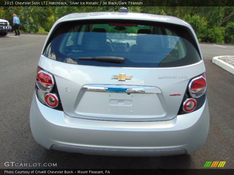 Silver Ice Metallic / Jet Black/Dark Titanium 2015 Chevrolet Sonic LTZ Hatchback