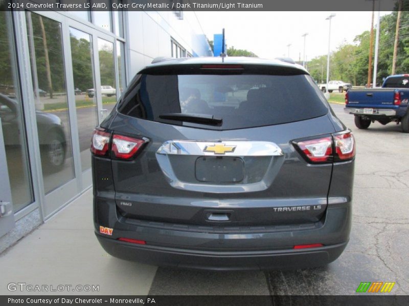 Cyber Grey Metallic / Dark Titanium/Light Titanium 2014 Chevrolet Traverse LS AWD