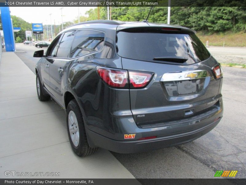 Cyber Grey Metallic / Dark Titanium/Light Titanium 2014 Chevrolet Traverse LS AWD