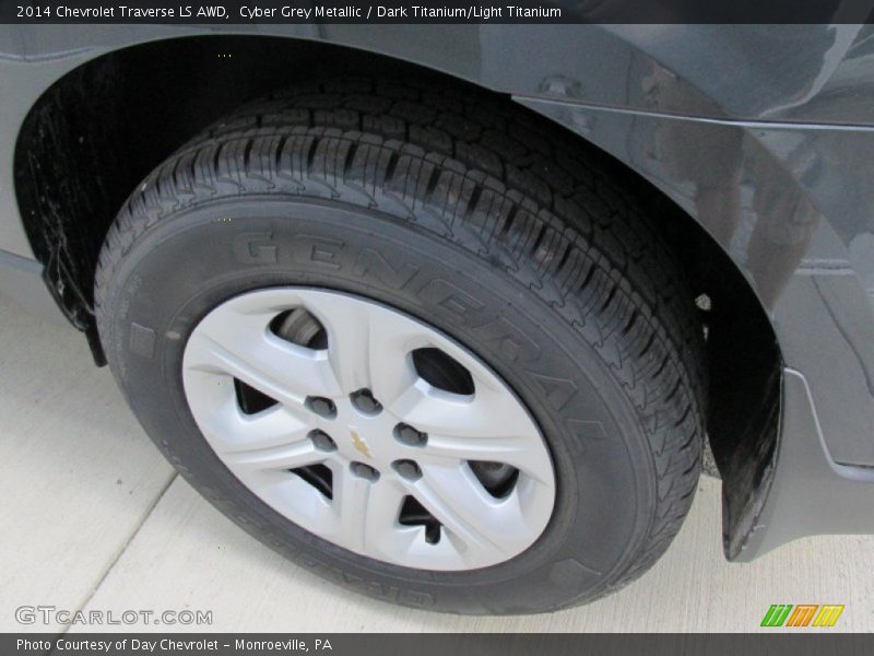 Cyber Grey Metallic / Dark Titanium/Light Titanium 2014 Chevrolet Traverse LS AWD