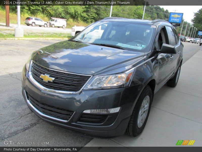 Cyber Grey Metallic / Dark Titanium/Light Titanium 2014 Chevrolet Traverse LS AWD