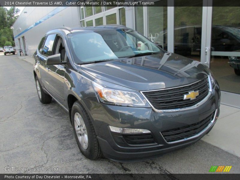 Cyber Grey Metallic / Dark Titanium/Light Titanium 2014 Chevrolet Traverse LS AWD