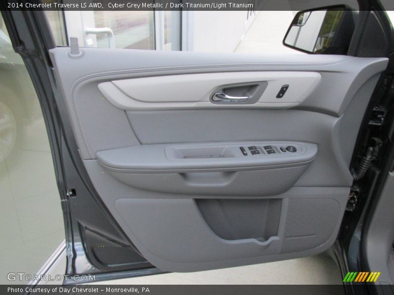 Cyber Grey Metallic / Dark Titanium/Light Titanium 2014 Chevrolet Traverse LS AWD