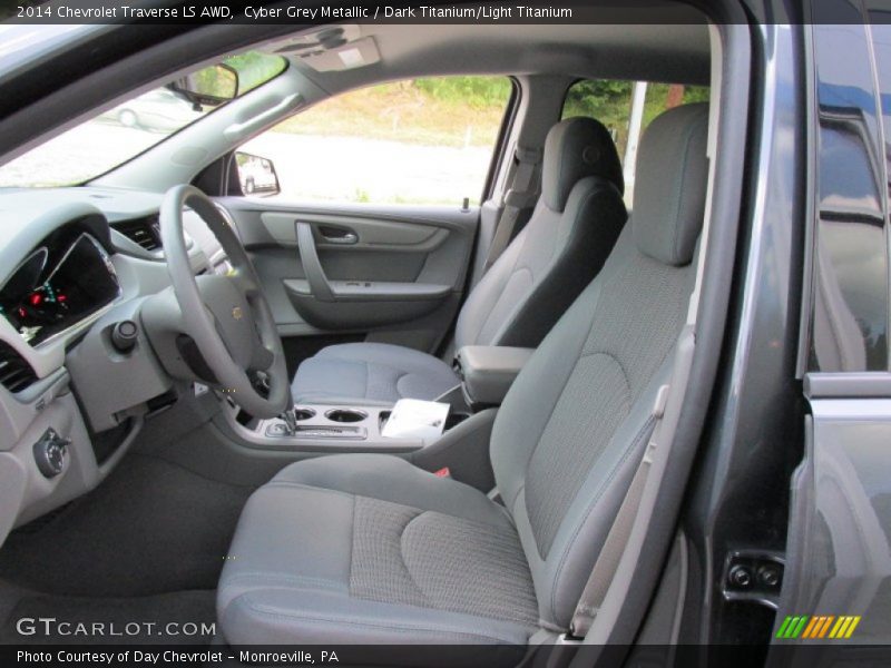 Cyber Grey Metallic / Dark Titanium/Light Titanium 2014 Chevrolet Traverse LS AWD