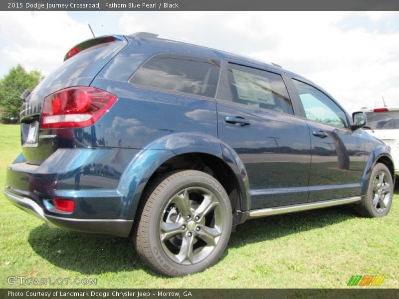Fathom Blue Pearl / Black 2015 Dodge Journey Crossroad