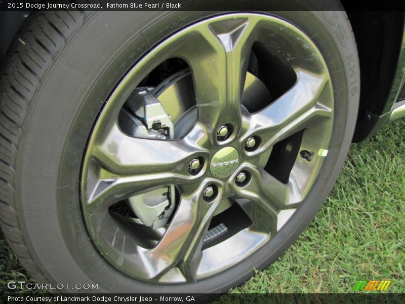 Fathom Blue Pearl / Black 2015 Dodge Journey Crossroad