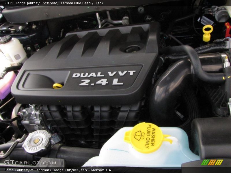 Fathom Blue Pearl / Black 2015 Dodge Journey Crossroad