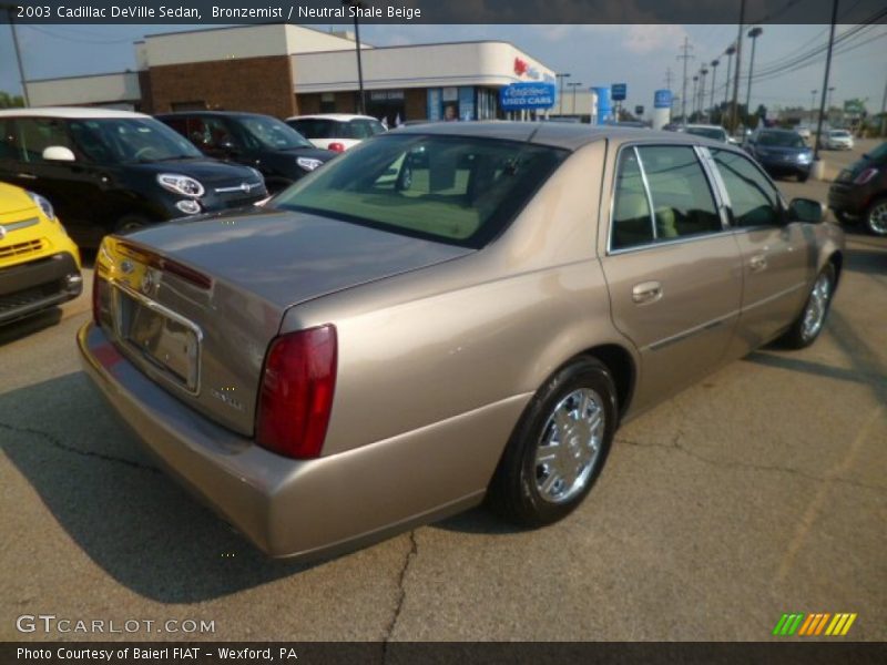 Bronzemist / Neutral Shale Beige 2003 Cadillac DeVille Sedan