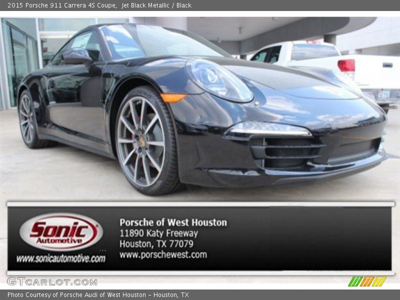 Jet Black Metallic / Black 2015 Porsche 911 Carrera 4S Coupe