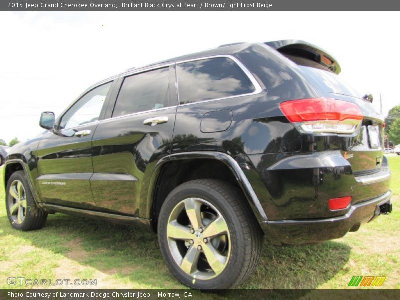 Brilliant Black Crystal Pearl / Brown/Light Frost Beige 2015 Jeep Grand Cherokee Overland