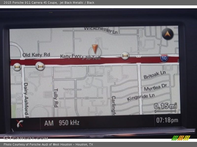 Navigation of 2015 911 Carrera 4S Coupe