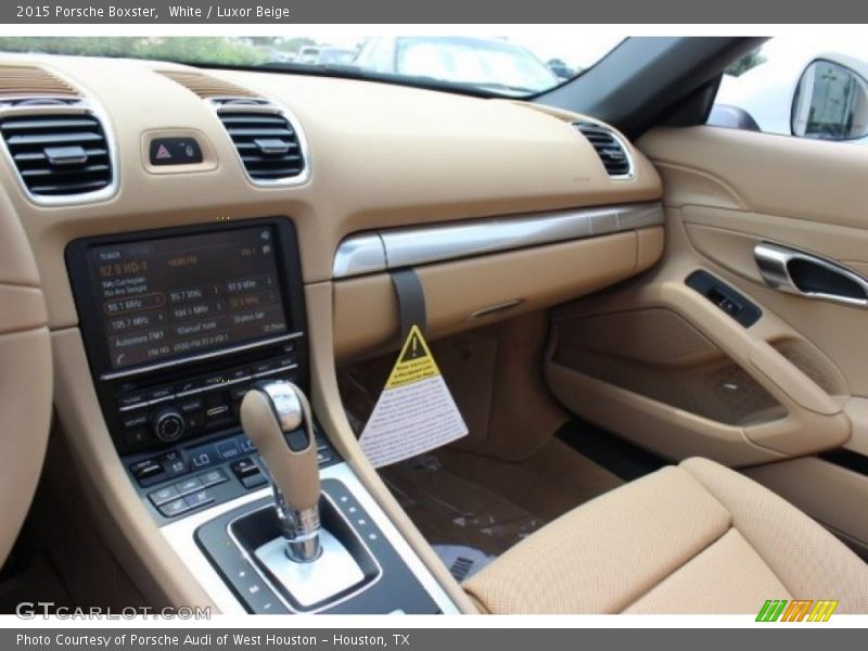 White / Luxor Beige 2015 Porsche Boxster