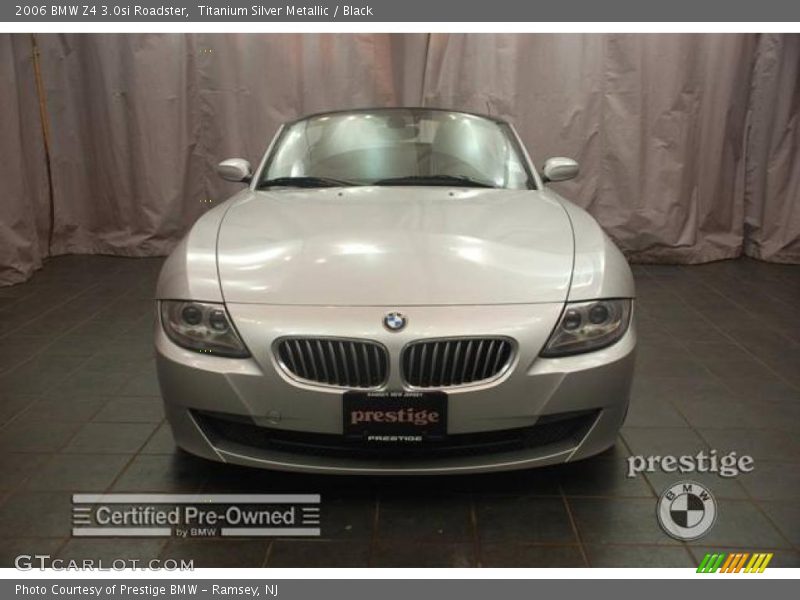 Titanium Silver Metallic / Black 2006 BMW Z4 3.0si Roadster