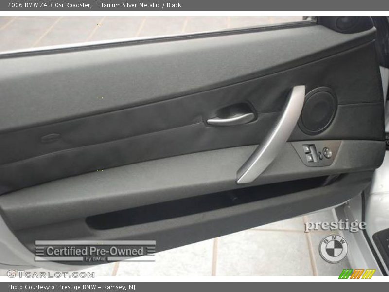 Titanium Silver Metallic / Black 2006 BMW Z4 3.0si Roadster