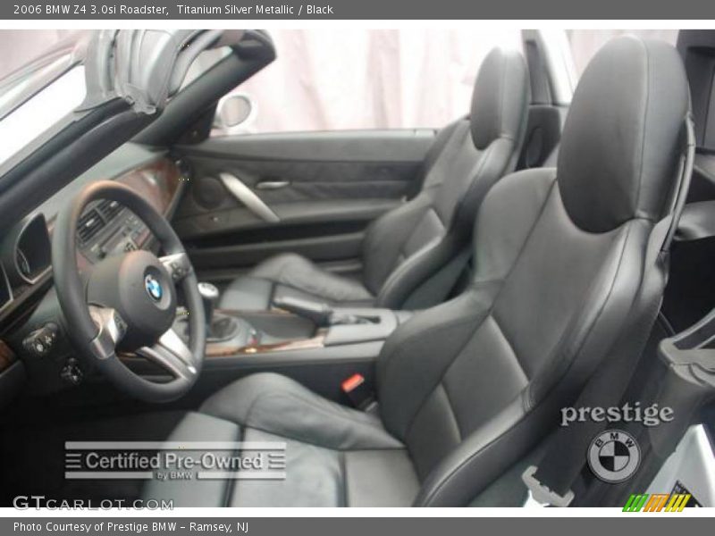 Titanium Silver Metallic / Black 2006 BMW Z4 3.0si Roadster
