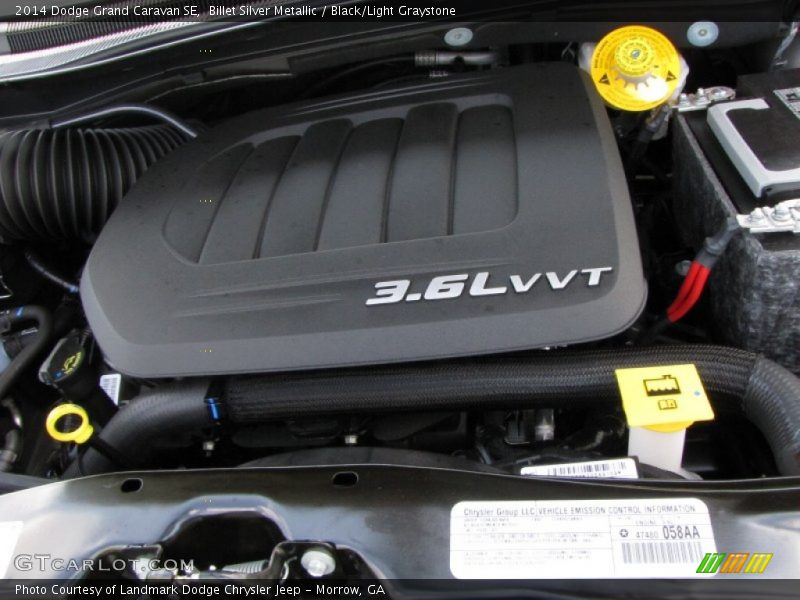 Billet Silver Metallic / Black/Light Graystone 2014 Dodge Grand Caravan SE