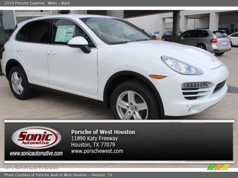 White / Black 2014 Porsche Cayenne