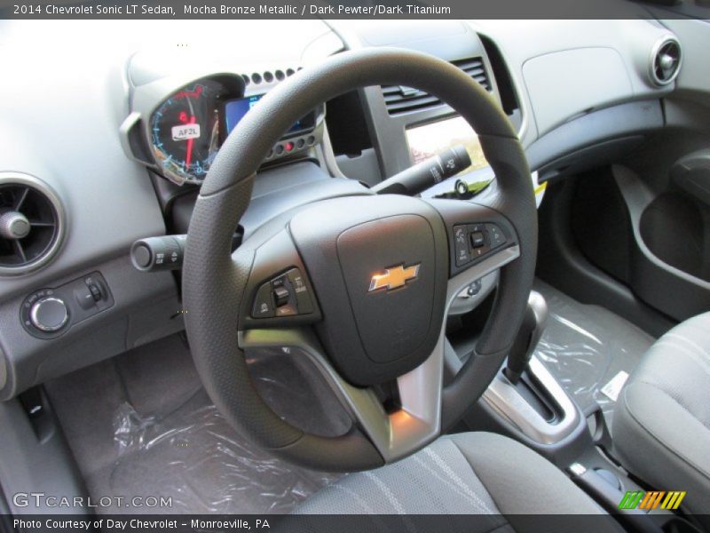 Mocha Bronze Metallic / Dark Pewter/Dark Titanium 2014 Chevrolet Sonic LT Sedan