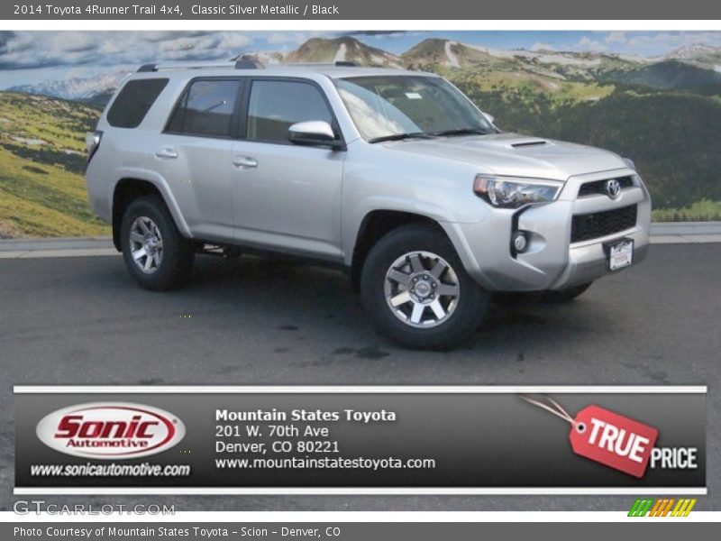 Classic Silver Metallic / Black 2014 Toyota 4Runner Trail 4x4