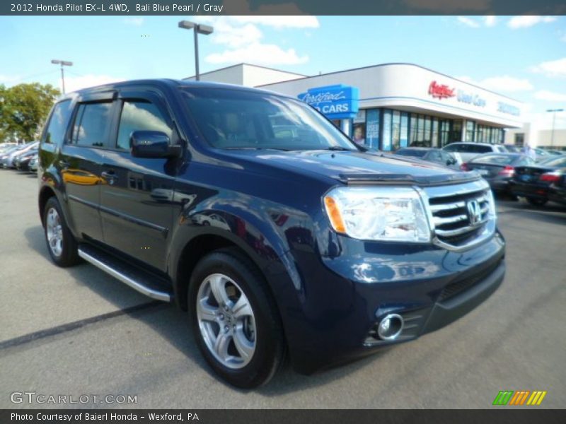 Bali Blue Pearl / Gray 2012 Honda Pilot EX-L 4WD