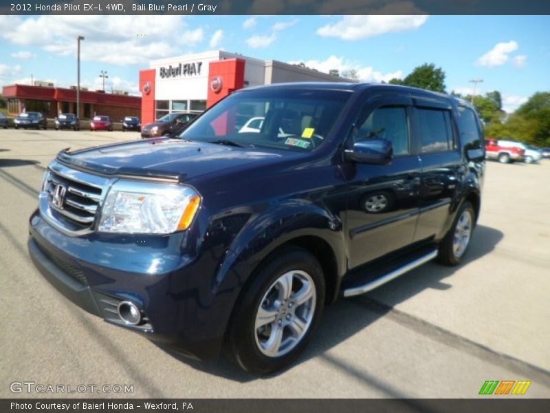Bali Blue Pearl / Gray 2012 Honda Pilot EX-L 4WD