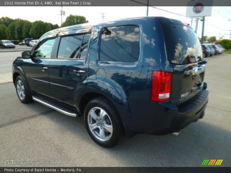 Bali Blue Pearl / Gray 2012 Honda Pilot EX-L 4WD