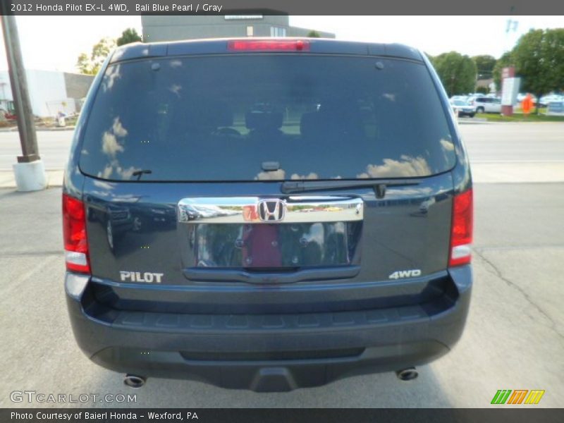Bali Blue Pearl / Gray 2012 Honda Pilot EX-L 4WD