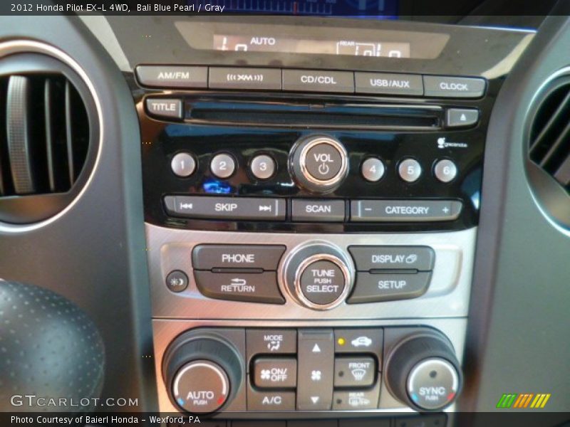 Bali Blue Pearl / Gray 2012 Honda Pilot EX-L 4WD