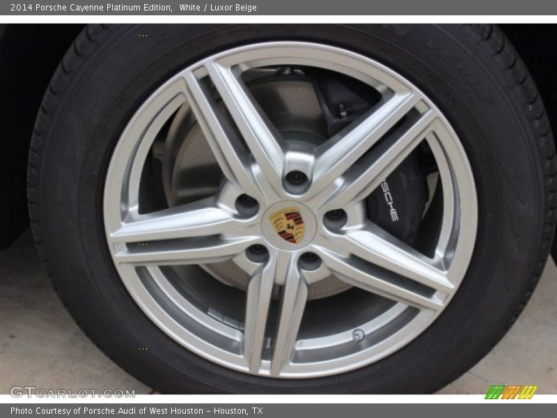 White / Luxor Beige 2014 Porsche Cayenne Platinum Edition