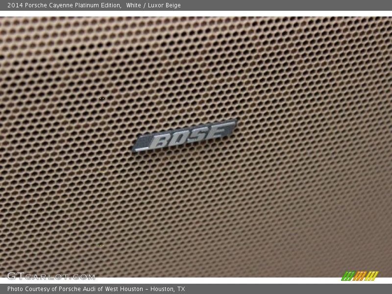 White / Luxor Beige 2014 Porsche Cayenne Platinum Edition